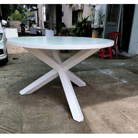 Banak Importa : Bàn Ăn Tròn 1m2 - Màu Trắng